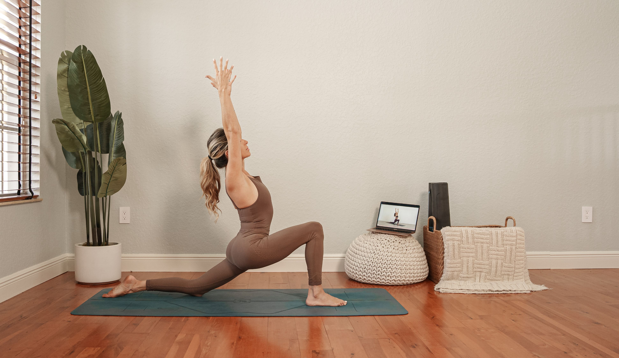 Cathy Madeo Yoga training session